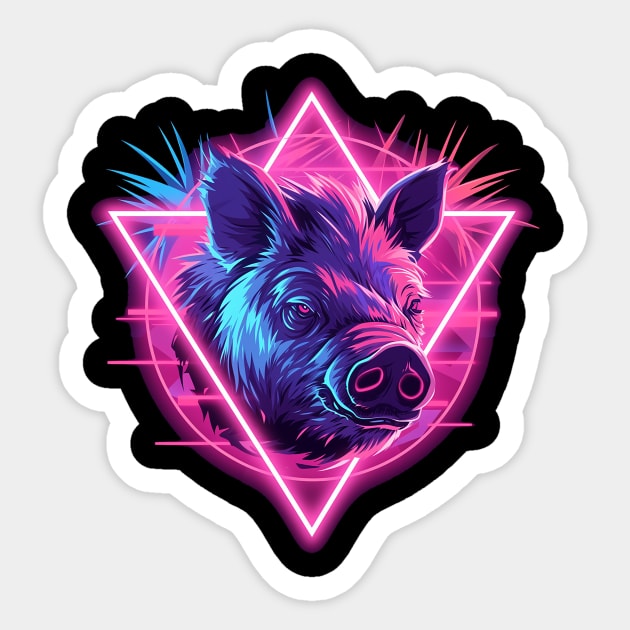 boar Sticker by boxermaniac